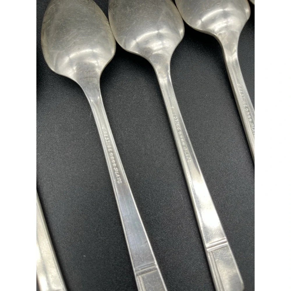 Grenoble Silverplate Teaspoon Set 6 Pieces Circa 1938 Oneida Silver